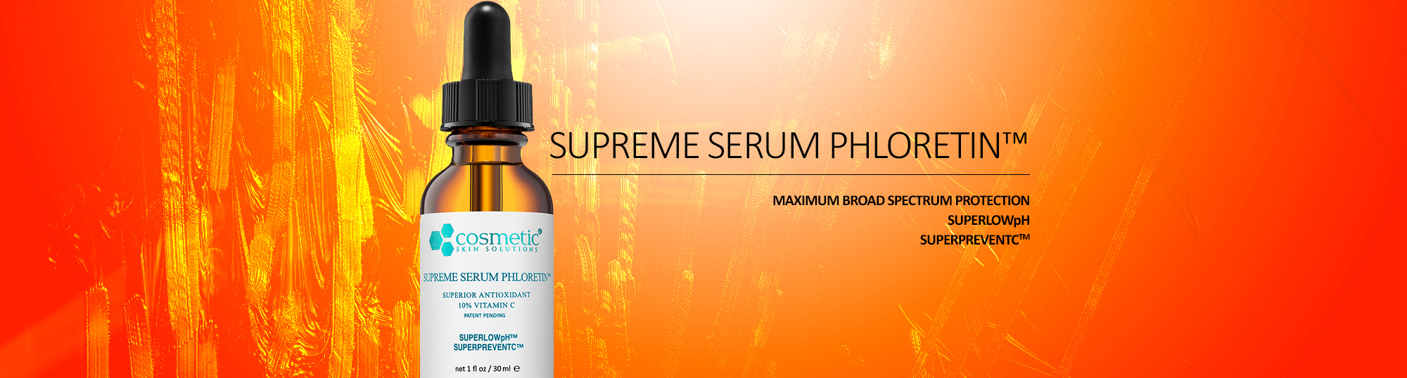 Supreme Serum Phloretin - Maximum Broad Spectrum Protection SUPERLOWpH SUPERPREVENTC™