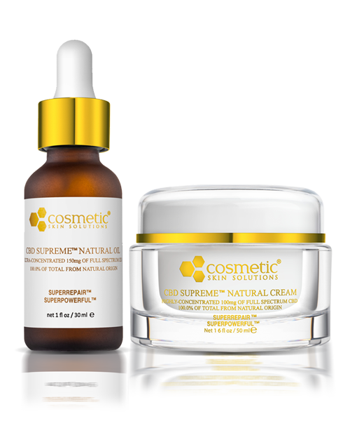 CBD Kit - Cream and Oil - Highly-concentrated, pain reduction topical cream formulation which provides 100mg of full spectrum CBD to help stressed skin feel soothed and calm.